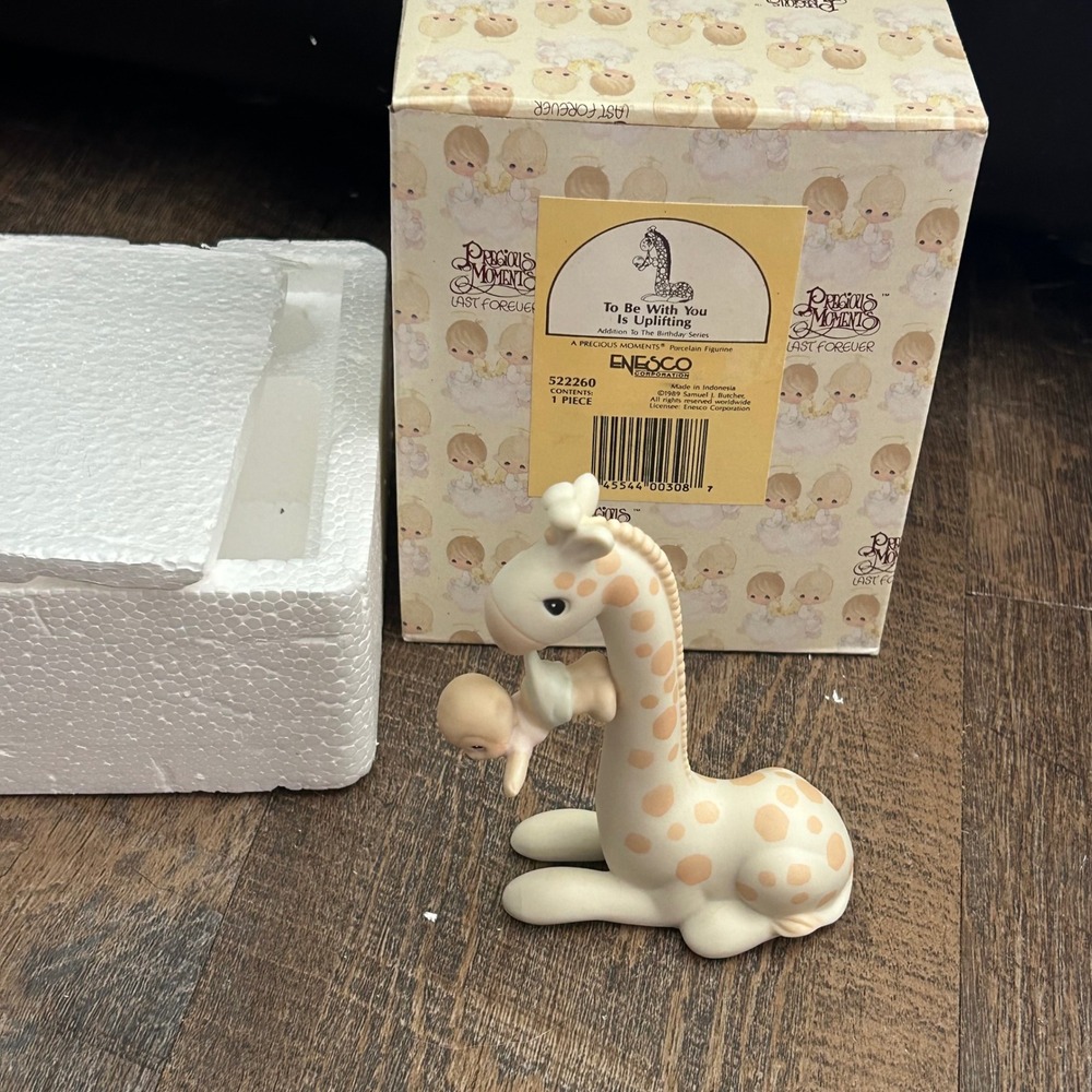 Precious Moments To Be With You Is Uplifting Giraffe Baby Figurine 522260 Box